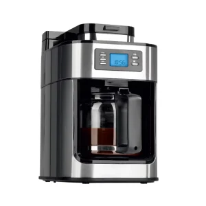 Fully Automatic Electric 2 in 1 Drip Type Grind Brew Coffee Machine 1000W Home Coffee Maker Built in Grinder Heating Function