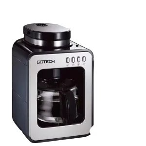 Fully Automatic Electric Stainless Steel Mini Coffee Maker for Home Use 14 Cup Capacity Integrated Grinding Temperature Control