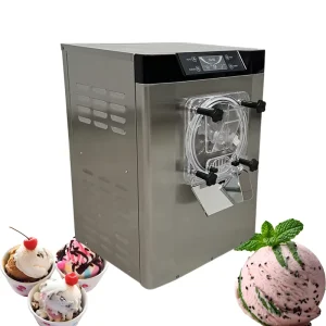 Fully Automatic Hard Ice Cream Maker for Commercial Western Restaurants and Home Desktop Use
