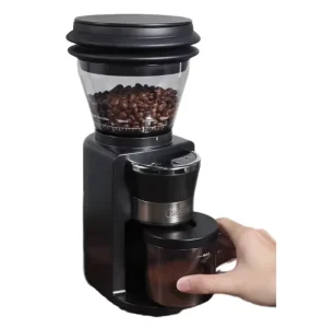 Fully Automatic Small Household Electric Coffee Grinder for Espresso Pour Over Smart Home Appliance 210g+100g Capacity 220 240V