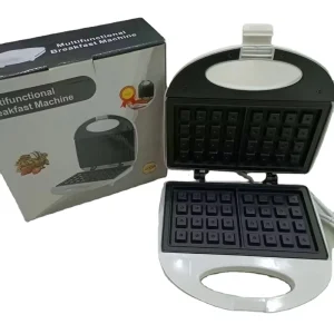 Fully Automatic Small Waffle Maker Dual Plates Multifunctional Baking Machine Cakes Sandwiches Toast Home Use Motor 750W 2 3