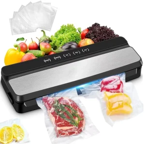 Fully Automatic Vacuum Sealing Machine 5 in 1 Easy to Operation Vacuum Sealer for Food with 10pcs Vacuum Seal Bags