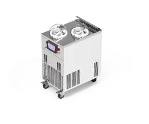 GALAXY EC2-MD Two Pots Anti-fog & Condensation System for Countertop and Lids Commercial Gelato Ice Cream Maker