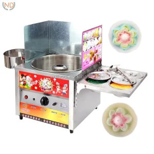 Gas Commercial Cotton Candy Maker Automatic Cotton Candy Floss Making Vending Machine