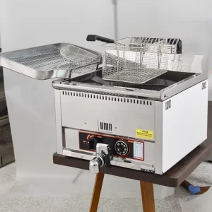 Gas Deep Fryer Commercial 1 Tank Tabletop Fryer Machine for Fried Food Restaurant