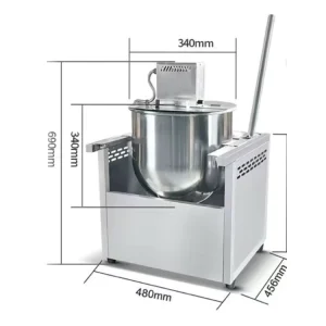 Gas Popcorn Machine with Stirring Shovel Commercial Street Vendor