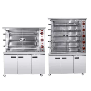 Gas Roasting Chicken Rotisserie with Cabinet 3/6/9 Layers