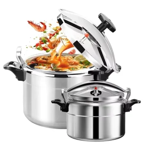 Gas Safe Explosion Proof Aluminum Pressure Cooker with Easy Lock Lid 3L 4L 5L 7L Capacity