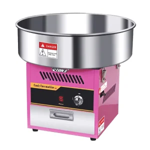 Gas Sugar Candy Floss Machine Commercial Cotton Candy Maker for Party with Stainless Steel Bowl