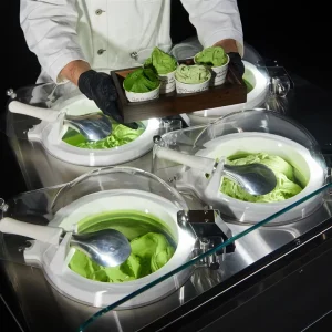 Gelato NSF Approved 4 Cylinder Pro V4 SECOP Compressor Ice Machine Automatic Frozen Yogurt Maker