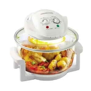 Glass Bowl Toaster Electric Oil free Hot Deep Air Fryer Halogen Oven Silver Multifunctional Fryer