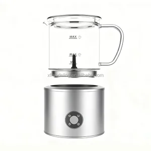 Glass Electric 4 in 1 Milk Frother Foam Maker 250 ml for Cappuccino 500 ml for Heating Milk