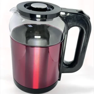 Glass Electric Kettle With Color Steel 1.8L 1500W 220-240V