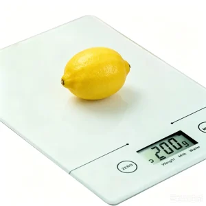 Glass Top Food Scale Easy to Clean Digital Scale for Baking and Meal Prep 10kg 1g