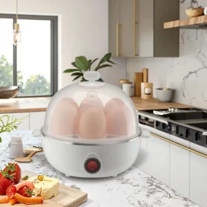 Global Best Seller Automatic Electric Egg Cooker Shut Off 600W 2 Year Warranty Household 6 7 Hard Boiled Egg Boiler Single Layer
