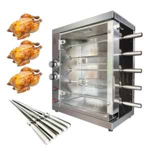 Good Price Electric Gas Rotate Chicken Automatic Roasting Chicken Kebab Grill Meat Rotisserie Machine