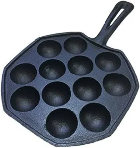 Good Quality Takoyaki Maker Skillet Cast Iron Octopus Meat Ball Mold Takoyki Pan Cast Iorn Round Shape Fry Pan