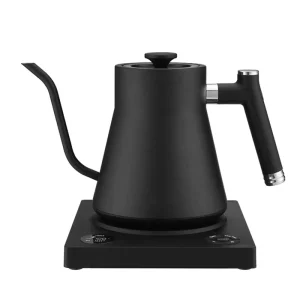 Goose Neck Stainless Steel Electric Kettle with Temperature Intelligent Thermostatic Control Black for Household Tea and Coffee