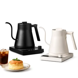 Gooseneck Electric Kettle 1000W Temperature Control Stainless Steel Smart Pour Over Kettle Coffee Tea Pots 700ML Water Kettle