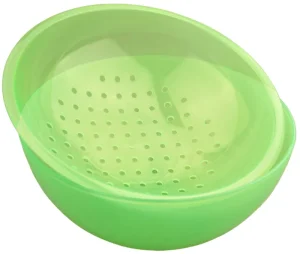 Green Multifunction Plastic Vegetable Washer Salad Bowl With Colander Set Fruit Dryer