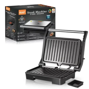 Griddles Opens 180 Degrees Steak Grill Breakfast Non Stick Sandwich Maker Panini Press Grill
