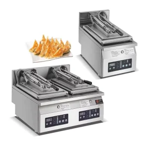 Gyoza Grilling Machine Multifunction Pan Fry Pork Bun Cooker Manual Fried Momo Dumpling Making Machine
