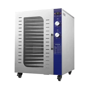 HELAXEN 16-Tier Digital Control Electric Food Dehydrator Commercial Home Air Dryer 1500W LED Display Pet Snacks Chicken Breast