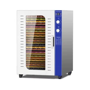 HELAXEN 24 Tier Electric Food Dehydrator Digital Control 2000W LED Display for Fruits Vegetables Pet Treats Chicken Breast