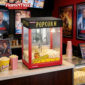 HGP-12A Gas Automatic Popcorn Machine Stand Industrial Popcorn Making Machine Popcorn Machine Withtrolley