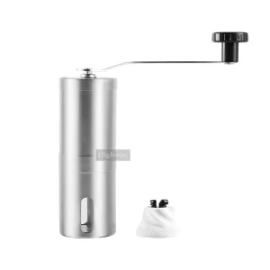 HIGHWIN Factory Stainless Steel 20g 25g Black Painting Hand Crank Grinding Ceramic Manual Coffee Grinder
