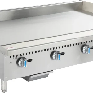 HSD PG 48 High Power Commercial Stainless Steel Restaurant Grill Griddle Counter Top BBQ Desktop Use 120000BTU Gas