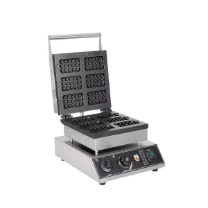 HT 6B Commercial grade Six layer Double sided Waffle Machine Temperature Control Non stick Coating Rapid Heating 1.75KW
