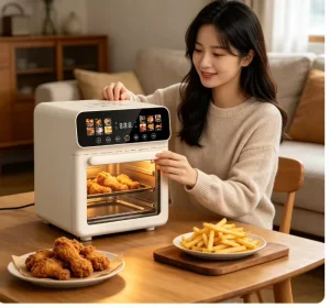 HY Multifunction High Capacity Smart Touch air Fryer Grilled Steak Baked tart Microwave Oven Home Electrical Food Cooking Oven