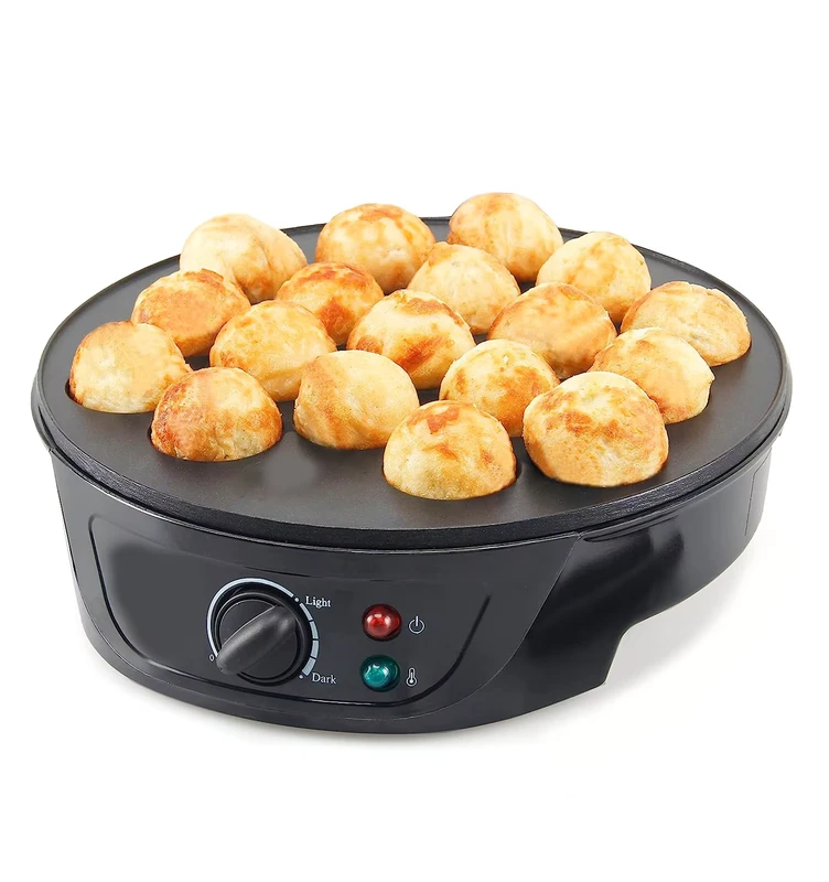 Halloween Christmas Electric Takoyaki Makers With One Knob Controls Temperature Nonstick 18 hole Japanese Takoyaki Octopus Ball