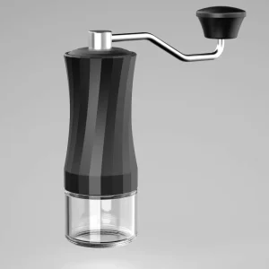 Hand Cranked Plastic Housing Coffee Grinder with 25g Capacity for Home Office Outdoor & Cafe Use