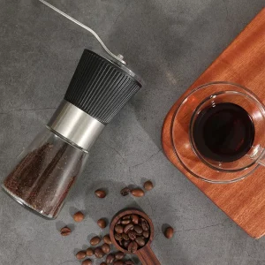 Hand Espresso Grinder Coffee Grinders Coffee Making Machines with Stainless Steel Burr Mill Portable Coffee Bean Grinder