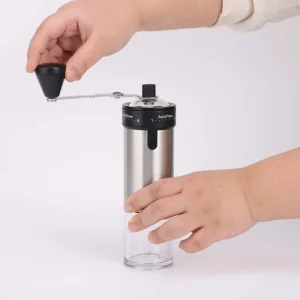 Hand Grinding Coffee Manual Coffee Bean Grinder Adjustable Grinding Stainless Steel Shell Modern Ceramic Burr