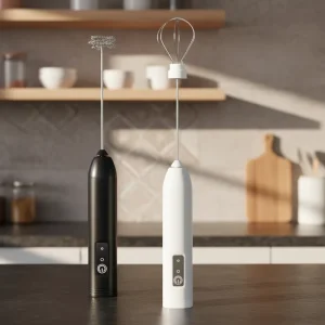 Handheld Charging Milk Frother 2 in 1 Mixing Head Mini Mixeur 3 Speed Portable Electric Coffee Electric Milk Frother