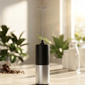 Handheld Electric 9100mah High Speed Milk Frother Latte Battery Operated Handheld Milk Frother Kitchen Appliance
