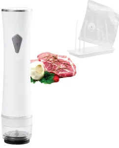 Handheld Electric Automatic Battery Vacuum Sealer Reusable Vacuum Bags Portable Household Preservation High Capacity