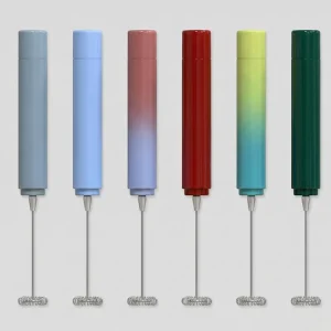 Handheld Electric Milk Frother Eco Friendly ABS Plastic Luxury Design Stainless Steel Components Reusable for Coffee Tea Tools