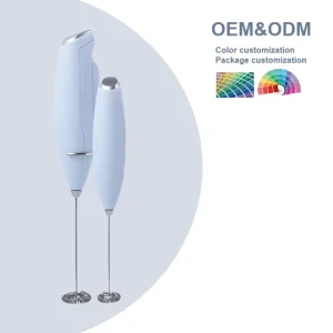 Handheld Electric Milk Frother with Stainless Steel 304 Eco Friendly Design Minimalist Style Includes Stand for Coffee