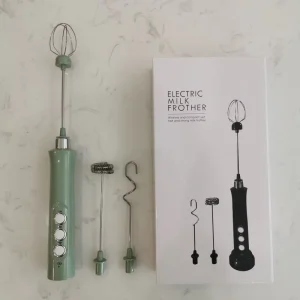 Handheld Electric Mixer Small Household Modern Stainless Steel Egg Beater USB Rechargeable Milk Frother Baking Milk Frothing