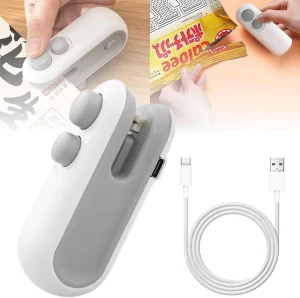 Handheld Magnetic Food Sealer Cutter Portable 2 in 1 Mini Bag Sealer for Home Use
