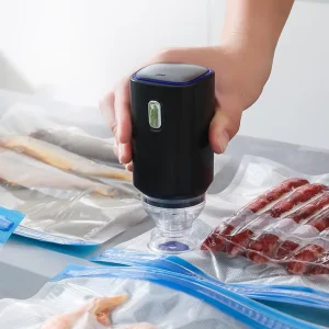 Handheld Small Electric Vacuum Machine Frozen Food Vacuum Compression Bag Automatic Pump Household Sealing Machine