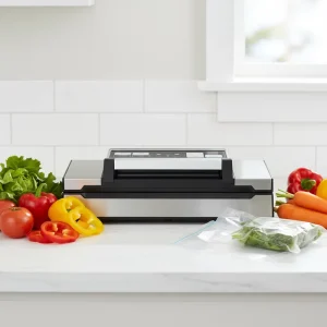 Handheld Stainless Steel Automatic Electric Vacuum Food Sealer Overheating Protection Portable Household Mini Bag Sealer Vacuum