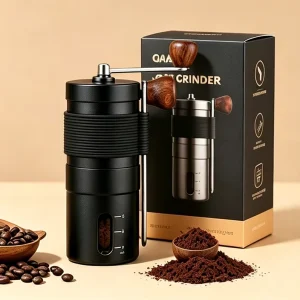 Handheld Stainless Steel Ceramic Grinding Core Adjustable Fineness Minimalist Design Eco Friendly Food Grade Coffee