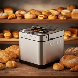 Healthy Electric Automatic Bread Maker Gluten Free Whole Wheat 3 Crust Control 15H Timer Stainless Steel Easy Clean OEM&ODM&CKD