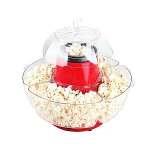 Healthy Snack Popcorn Maker Machine Viewing Window High-Efficiency Heating Corn Popper for Home