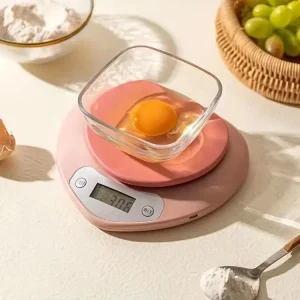 Heart Shaped Digital Kitchen Scale 3kg 0.1g High Precision Battery Powered Food Scale for Baking Cooking ABS Material